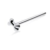 Bone Shaped Silver Straight Nose Stud NSKA-620